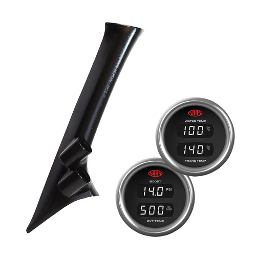 Pillar Pod Digital Gauges for Navara NP300 D23 2015-on Boost Exhaust Trans Water