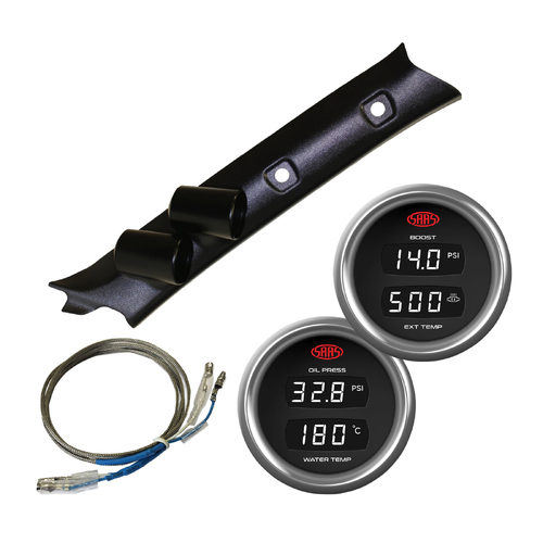 Pillar Pod Digital Gauges for PATROL GU Y61 1997-2016 Boost Exhaust Oil Water