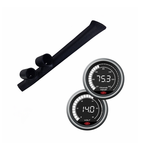 Pillar Pod w/ Digital Trans Temp 20-160°C & Volt 8-18V Gauge for Nissan GQ Patrol Y61 1987-97