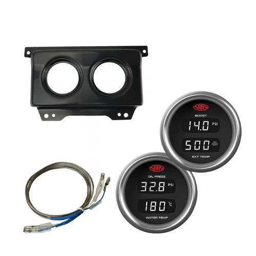 SAAS Dash Gauge Pod w/ Boost Exhaust Oil Water Suits Nissan Patrol 2004-2016 GU