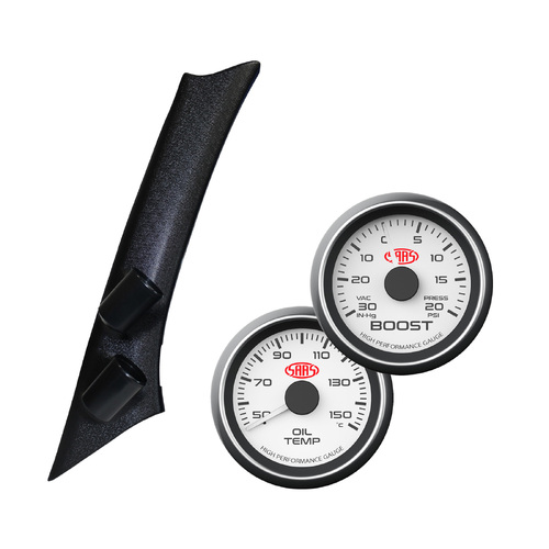 Series 1 & 2 Holden VE Pillar Pod w/ Turbo Boost & Oil Temp Gauge SV6 SS SSV