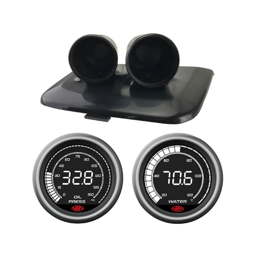 Commodore VE I & II Dual Gauge Pod w/ Digital Oil Pressure Water Temp SV6 SS