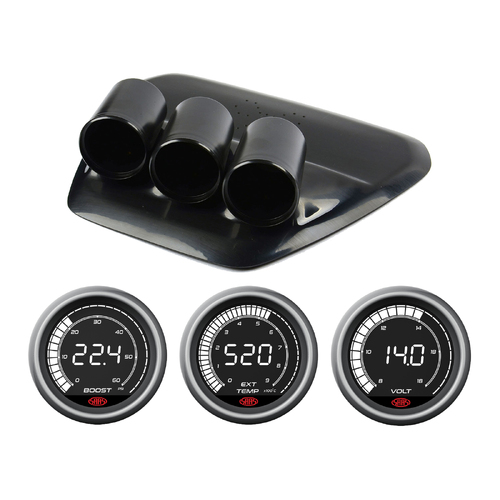 Holden Colorado RG 2016-ON SAAS GAUGE DASH POD W/ DIGITAL BOOST EX TEMP & VOLT