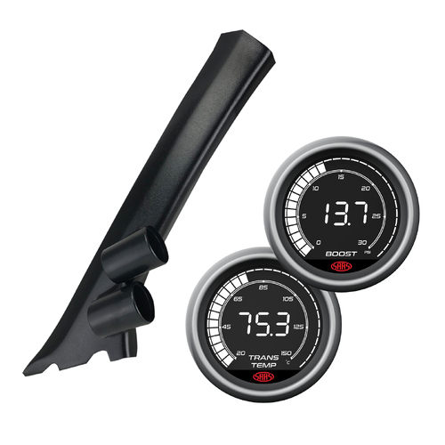 Pillar Pod with Digital Boost Trans Temp Gauges for VW AMAROK 2H 2011-Current