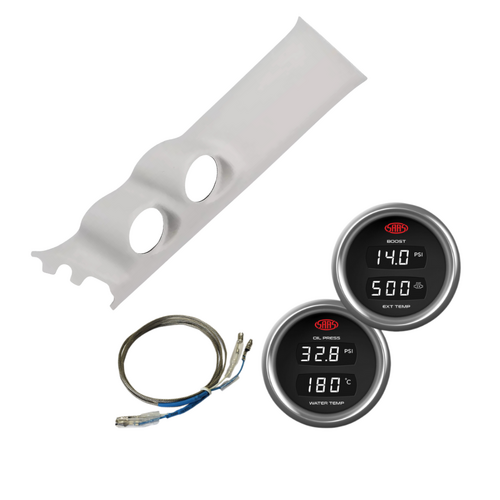 Painted Gauge Pillar Pod One Piece w/ Boost Exhaust Oil Water Suits Suzuki Jimny 2019 - On
