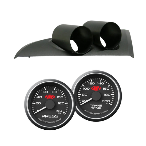 BA BF Falcon Clip-in Gauge Dash Pod Holder w/ Oil Pressure and Oil Temp Gauges