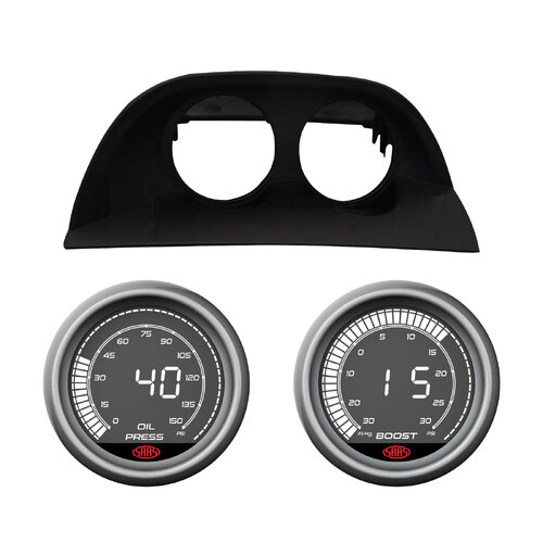 VY VZ Commodore Dash Pod w/ Muscle Digital Ser Oil Pressure and Boost Vacuum