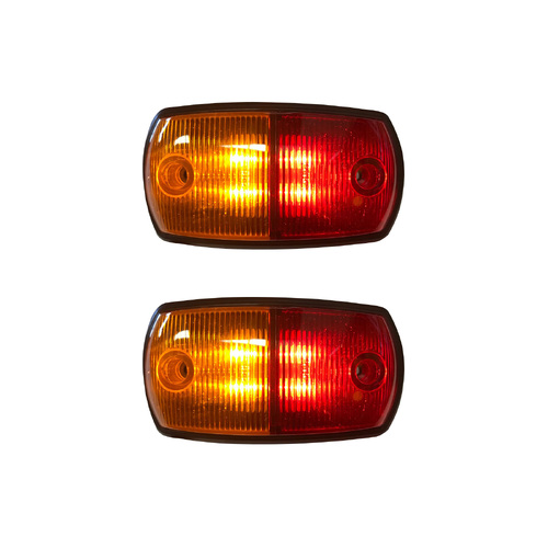 Caravan LED Side Marker Lamp Pair (2) 12-24V Replacement 85760 Trailer Truck RV