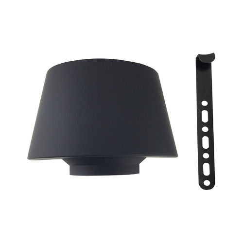 SAAS Heat Shield for Pod Air Filter 76mm Neck with Metal Support Bracket