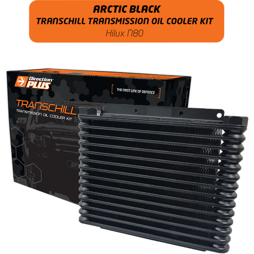 TransChill Arctic Black Transmission Cooler Kit Suits Toyota Hilux N80 Fortuner