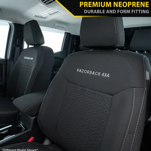 Razorback 4x4 Premium Neoprene Front Row Seat Covers for Toyota Landcruiser 300 Series 