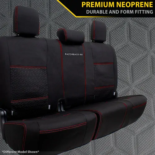 Razorback 4x4 Premium Neoprene Rear Row Seat Covers for Toyota Landcruiser 300 Series